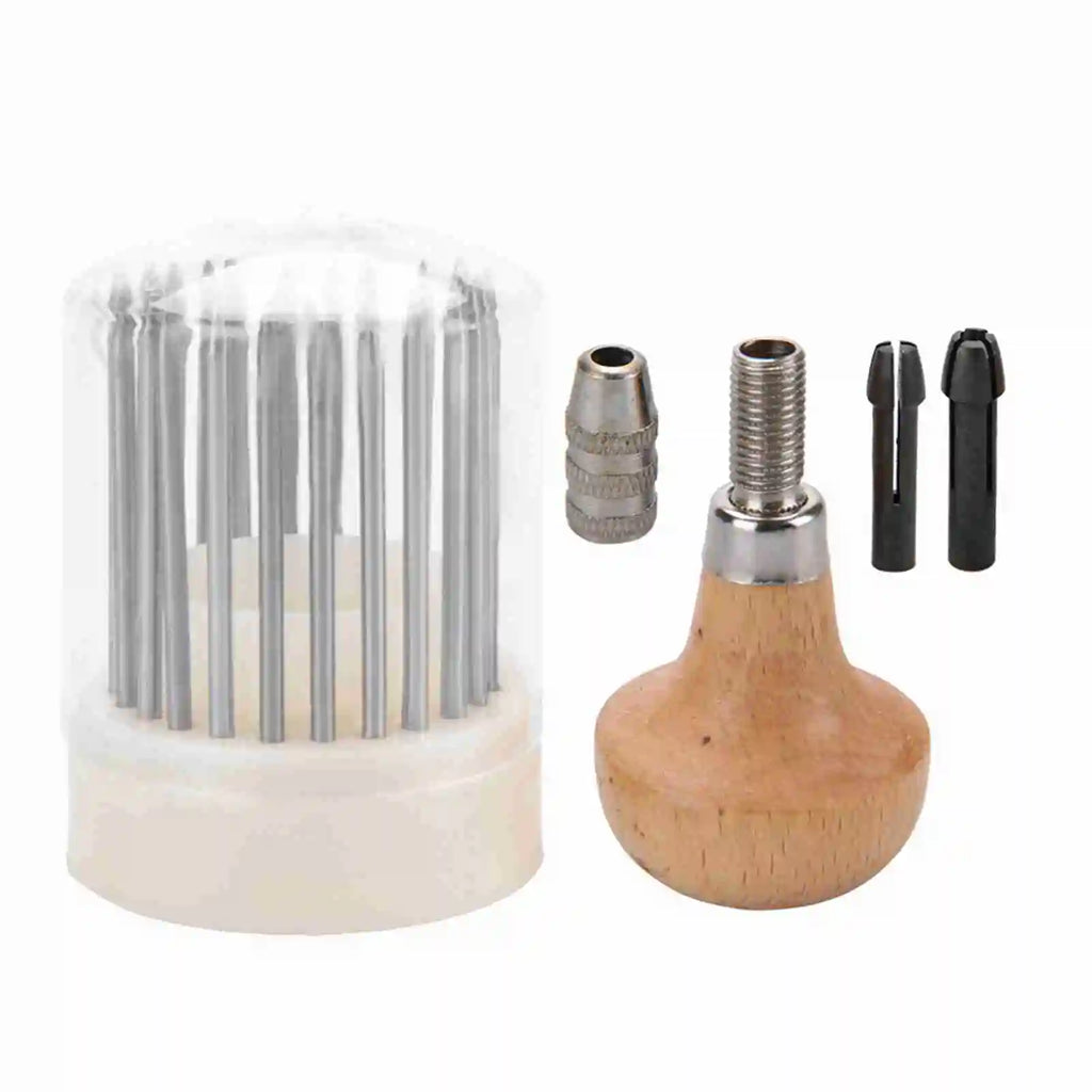 23-Piece Beading Graver Set | Diamond Stone Setting Jewelry Tools Jewelry Setting Tools Qme as show
