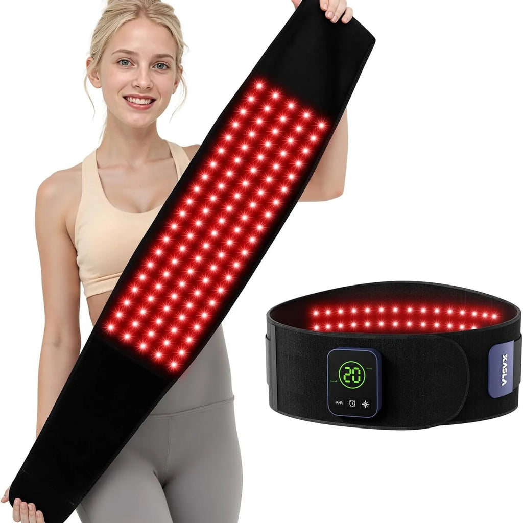 Red Light Therapy Belt – Infrared LED Wrap 660nm 850nm Red Light Therapy Belt Qst 10w