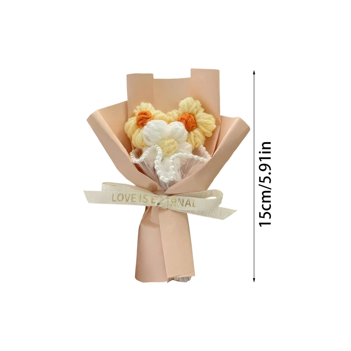 Handmade Crochet Rose Bouquet – Knitted Cotton Flower Gift Crochet Flower Bouquet Qme