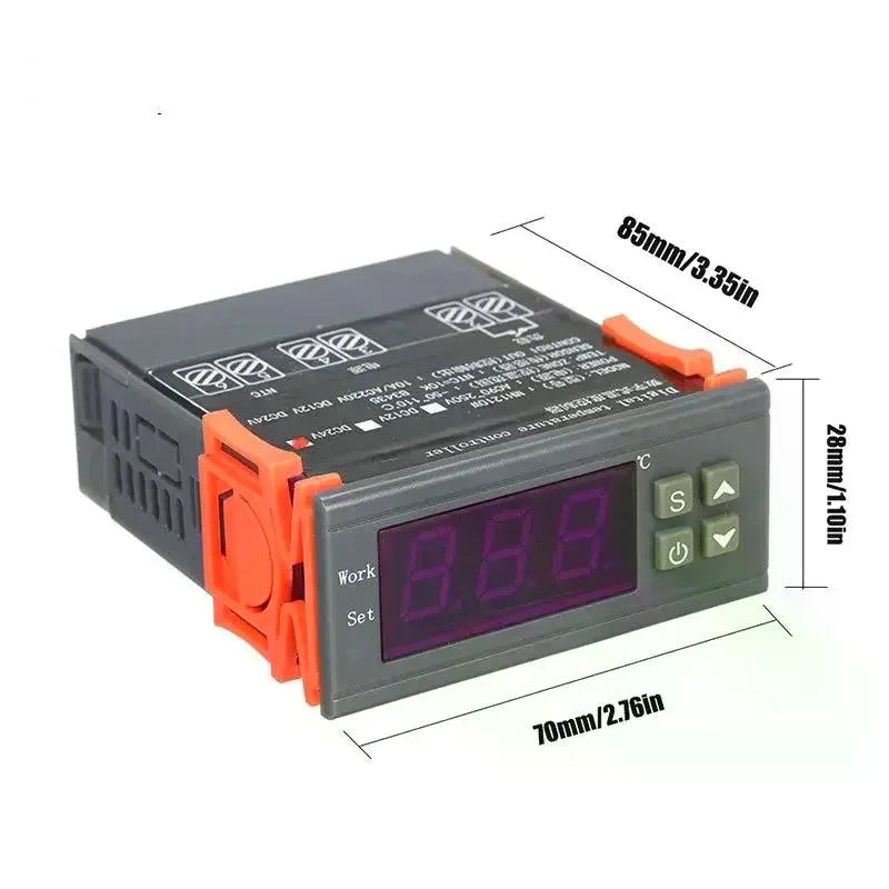 Dual Digital Thermostat & Humidity Controller 1210W Digital Climate Controller Qme