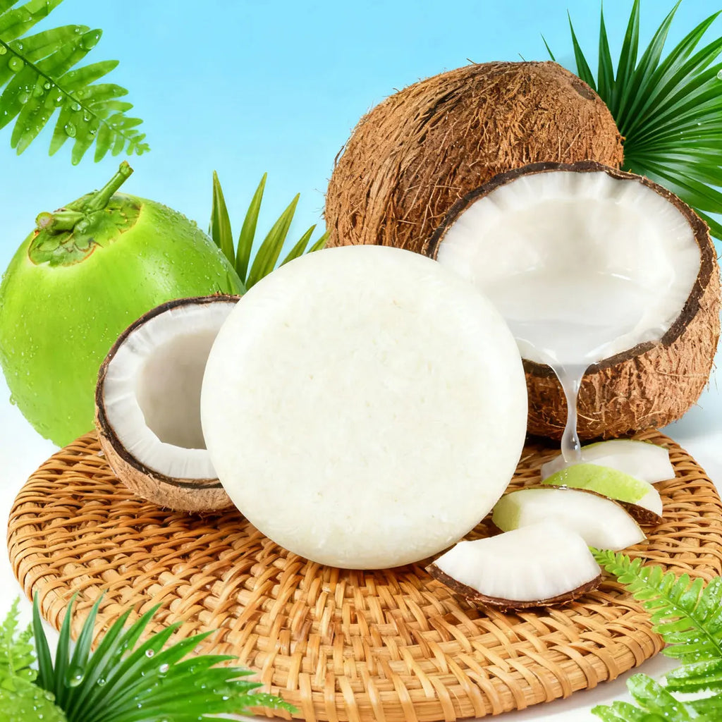 Coconut Natural Fragrance Shampoo Bar | Moisturizing Hair Soap Shampoo Bar Soap Qme