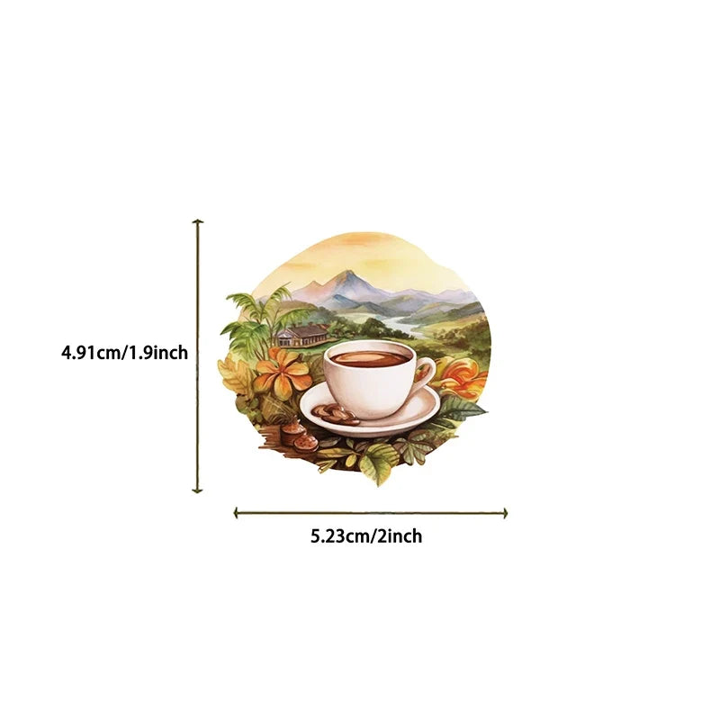 Rural Scenery PET Stickers – Scrapbooking & Journaling Decor Decorative Stickers Qme