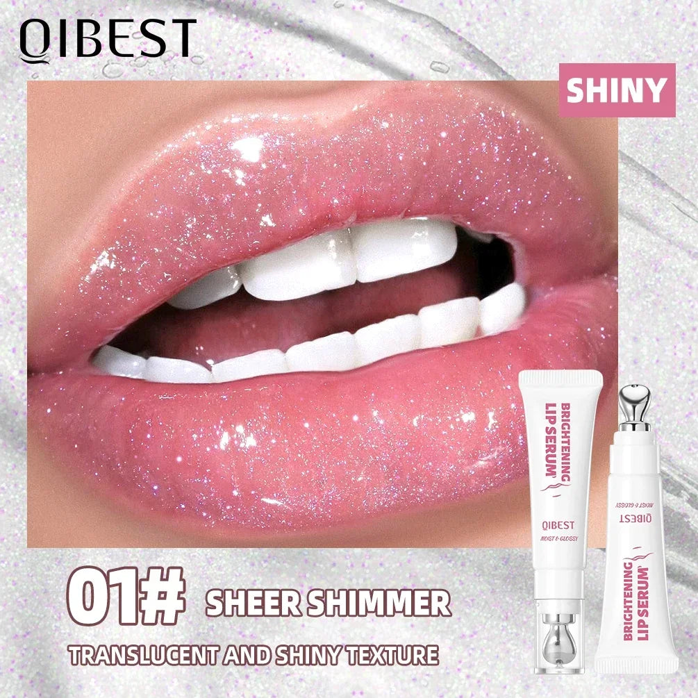 QIBEST Mirror Pearl Shimmering Hydrating Lip Gloss – 4 Colors Shimmering Lip Gloss Qme 01 Shiny