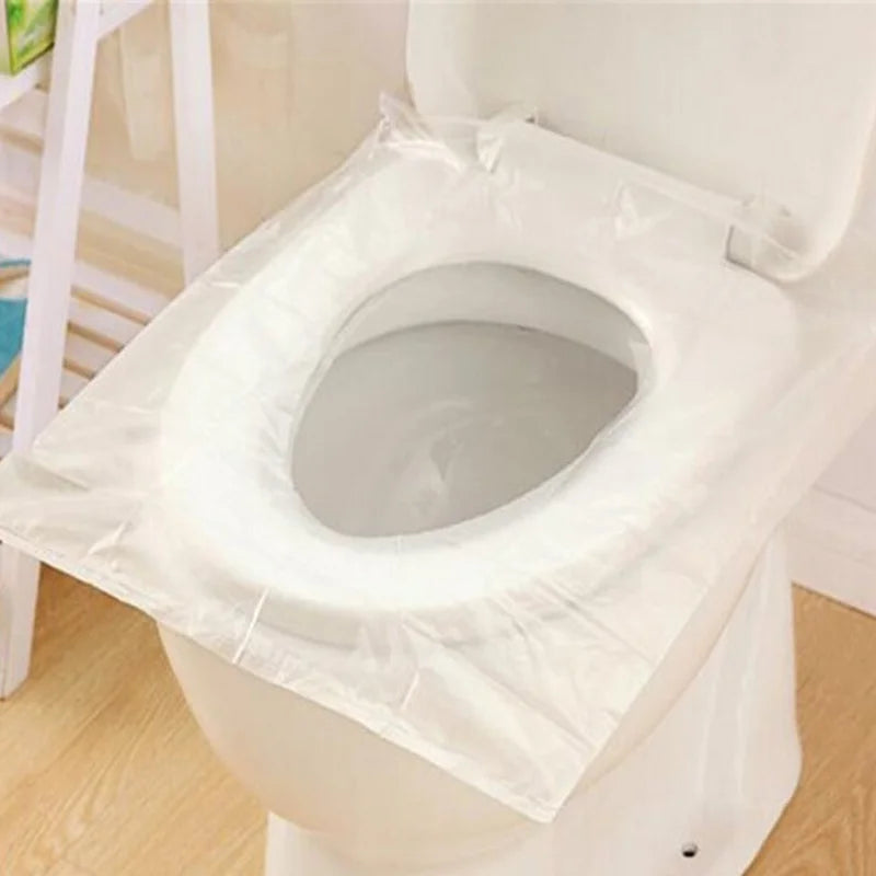 Disposable Toilet Seat Covers Waterproof Plastic – 10–50 Pack Disposable Toilet Cover Qme