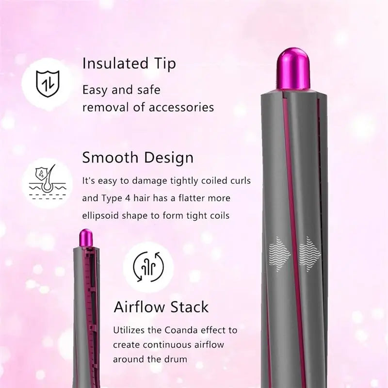 30mm Curling Barrel Attachment & Adapter for Dyson Airwrap Hair Styler Attachment Qst