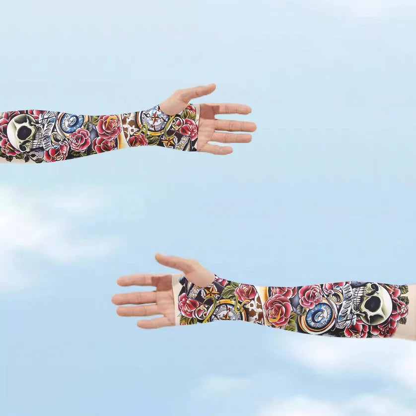 Women's UV Protection Sun Gloves Long Finger Sleeves – 6 Colors UV Sun Arm Sleeves Qme