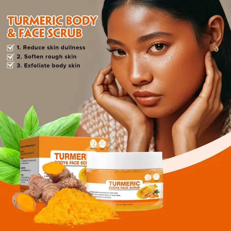 Turmeric Face Scrub – Brightening Exfoliating Cream Turmeric Face Scrub Qme