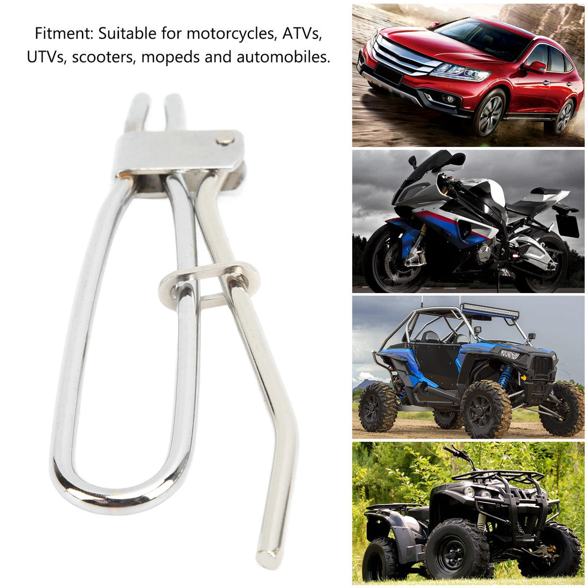 Fluid Hose Clamp Tool – Chrome 12mm Rounded Jaw for ATVs Hose Clamp Tool Qst