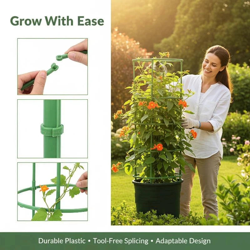 Adjustable Splicable Plant Support Cage Stakes – 6/18/24 PCS Plant Support Cage Qst