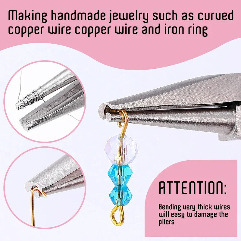 Round Concave Pliers – Wire Looping & Bending Tool for Jewelry Wire Looping Pliers Qme