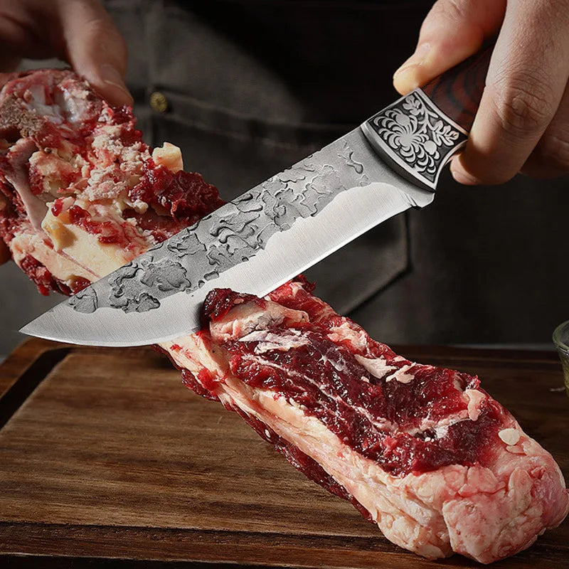 InLeung Boning Knife – Stainless Steel Kitchen Cleaver Kitchen Knife Qst