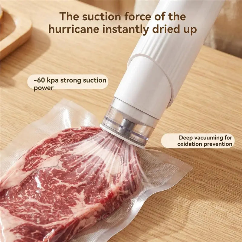 B15C Handheld Vacuum Sealer – Portable USB Rechargeable Food Sealer Vacuum Sealer Machine Qst