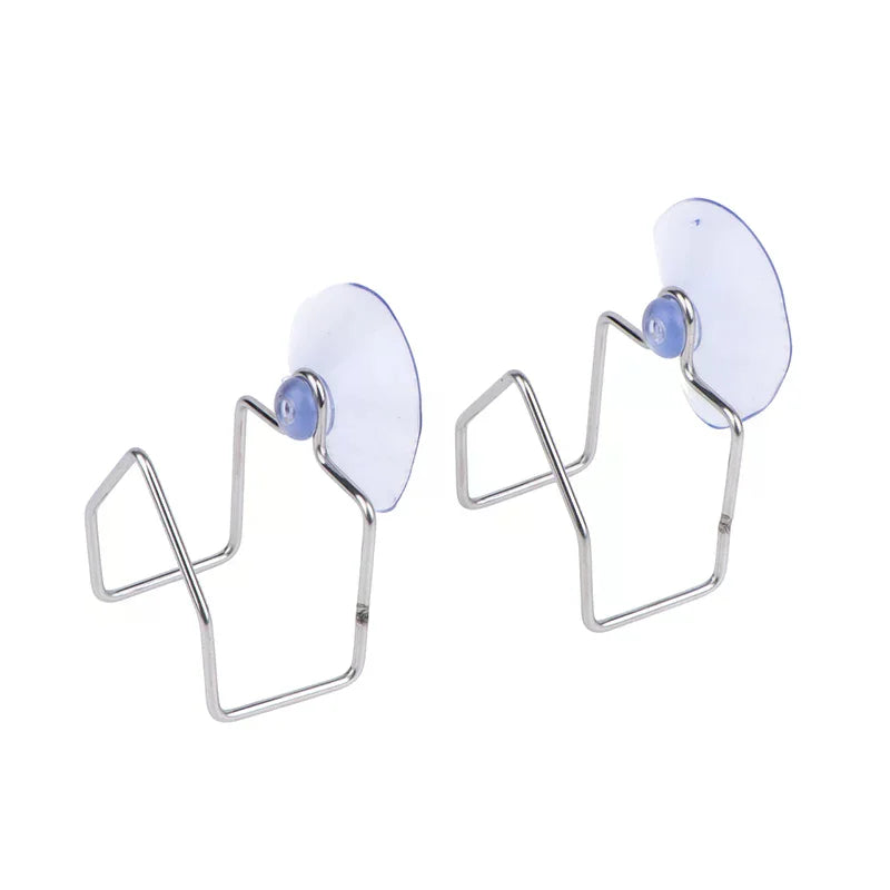 Stainless Steel Suction Cup Drain Rack & Sponge Holder Sink Drain Rack Qme