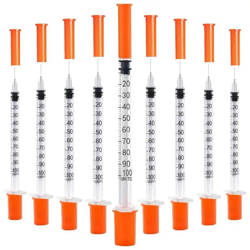 Disposable Sterile Pet Syringes 0.5ml & 1ml – 20 Pack Veterinary Syringe Qme