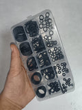 Nitrile Rubber O-Ring Kit – Multi-Size High-Pressure Seal Set O-Ring Seal Kit Qst 200PCS