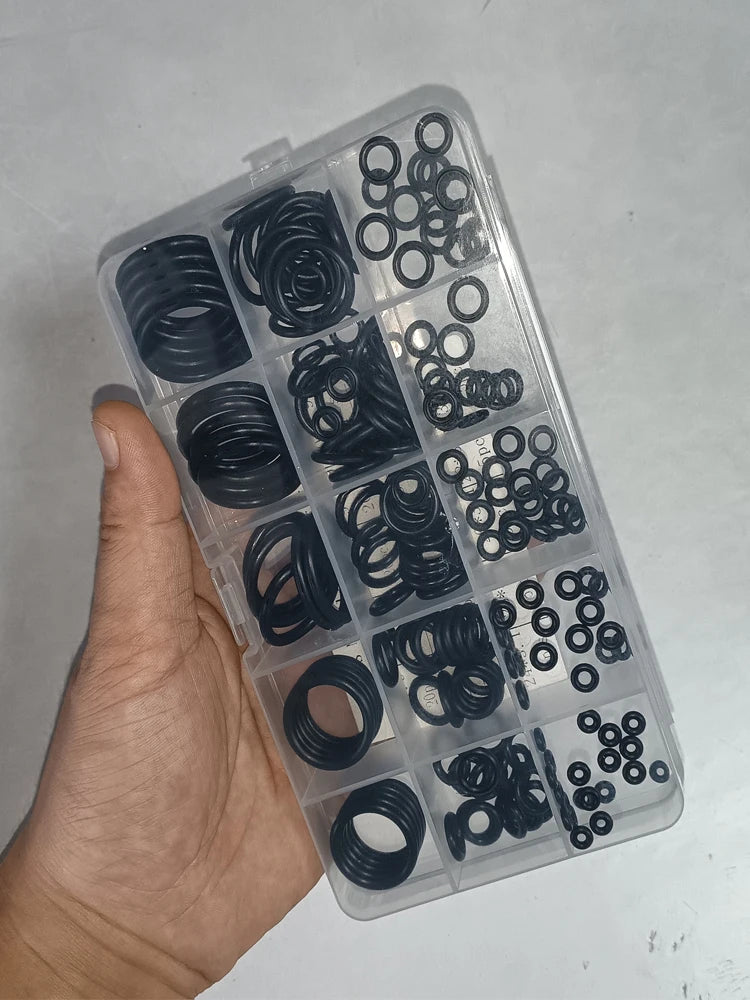 Nitrile Rubber O-Ring Kit – Multi-Size High-Pressure Seal Set O-Ring Seal Kit Qst 200PCS