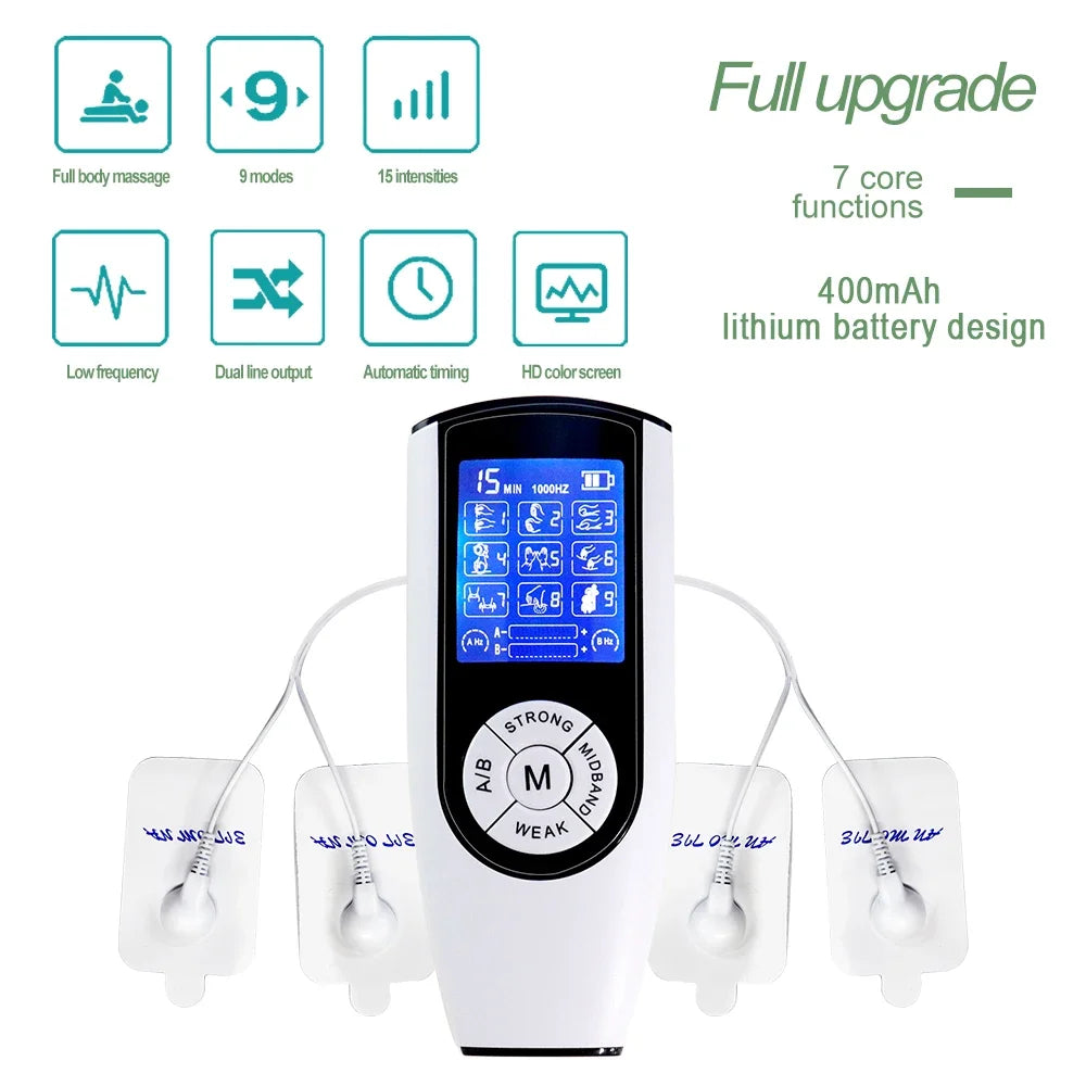 TENS EMS Muscle Stimulator – Digital Pulse Body Massager TENS EMS Massager Qst