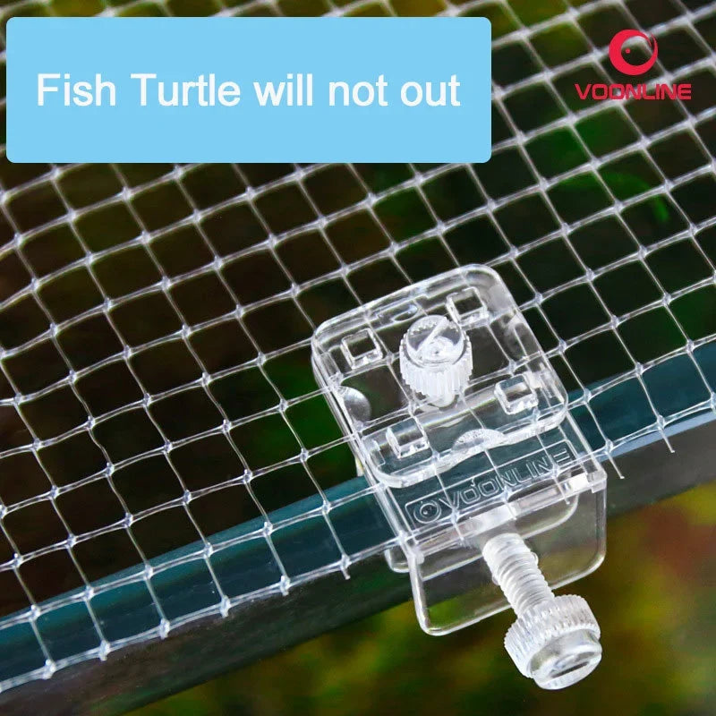 Aquarium Anti-Escape Cover Net | Fish & Shrimp Tank Guard Aquarium Cover Net Qme