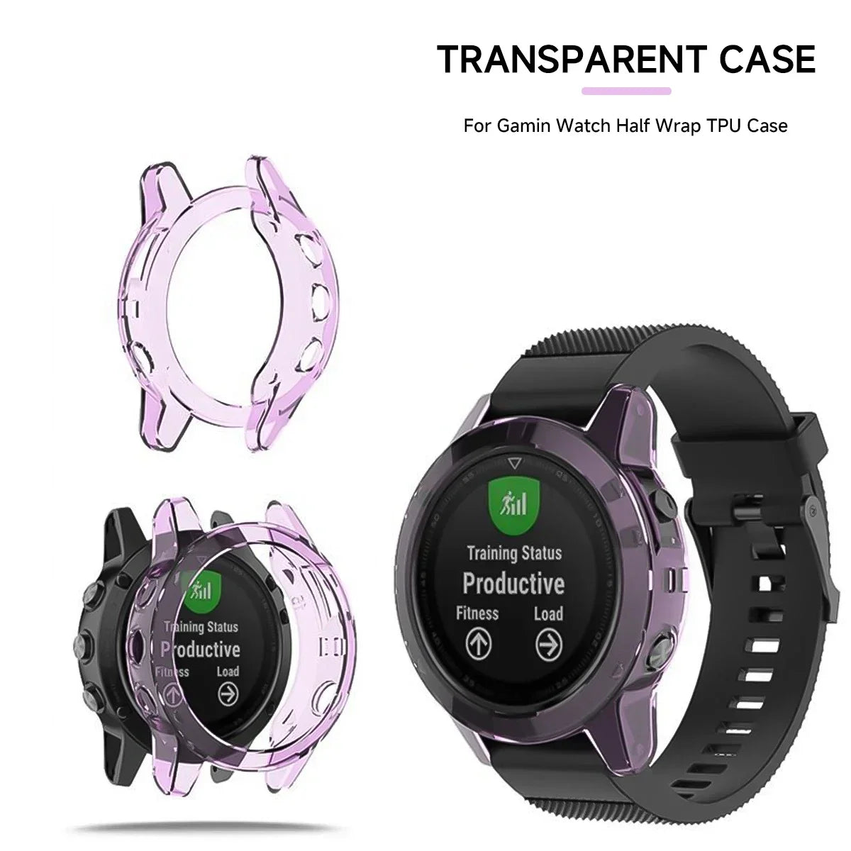 Soft TPU Protector Case for Garmin Fenix 7 6 5 Series Watch Protector Case Qme