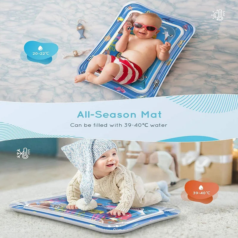 Baby Inflatable Water Play Mat – Tummy Time Activity Playmat Inflatable Play Mat Qst