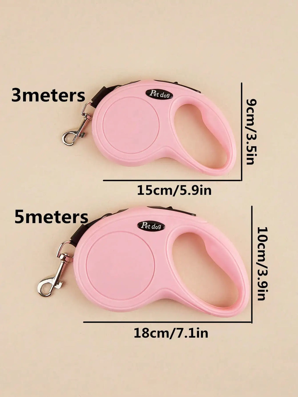 Retractable Dog Leash 3m 5m | Small & Medium Dogs | Qme Retractable Dog Leash Qme