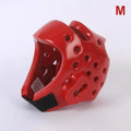 Taekwondo Head Guard Helmet PU | Kickboxing & Muay Thai Gear Martial Arts Head Guard Qme M Red