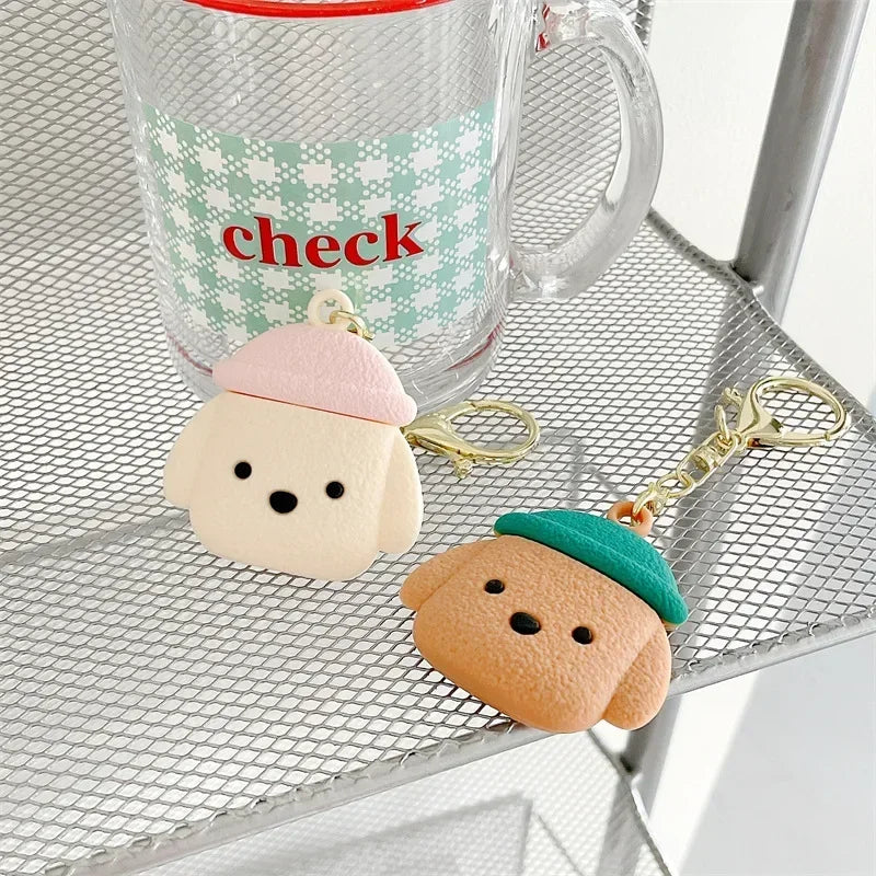 Cartoon Silicone AirTag Case Cute Keychain Tracker Cover AirTag Keychain Case Qme