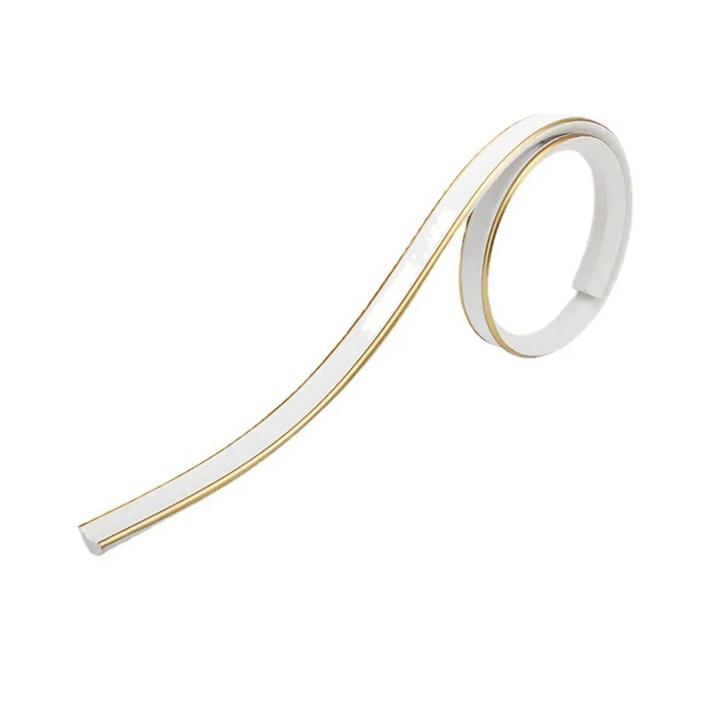Self-Adhesive PVC Wall Trim Skirting Strip – 1M Tile Edge Wall Trim Strip Qme
