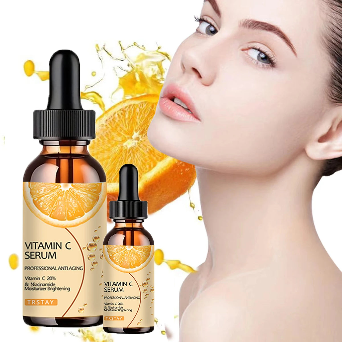 YRFKT Vitamin C Face Serum – Hydrating Nourishing Essence Vitamin C Face Serum Qst