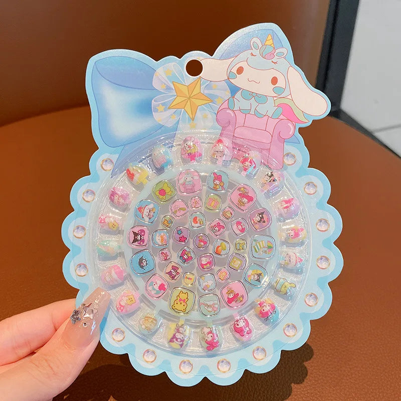 Kuromi Hello Kitty Nail Art Stickers – Non-Toxic Resin Nail Art Stickers Qme 1