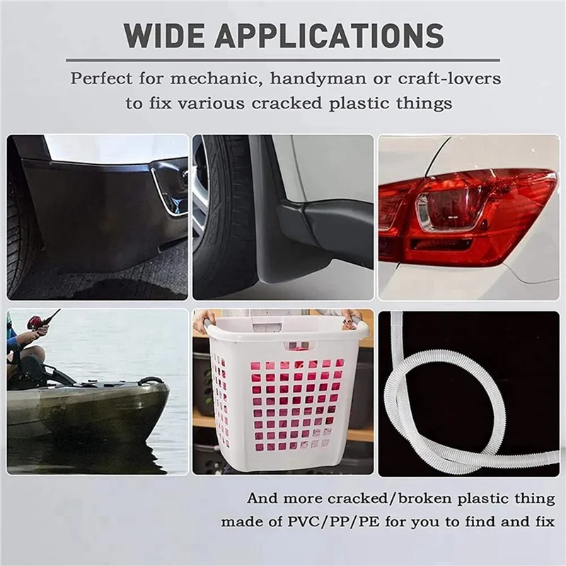 112-Pc Plastic Welding Rods Kit – 7 Types PP ABS PE TPO PA PC Plastic Welding Rods Qme