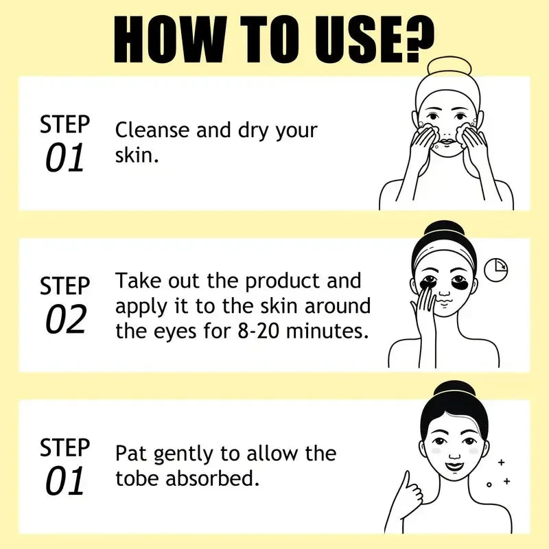 Qme Eye Repair Mask – Brighten Dark Circles & Refresh Eyes Under Eye Mask Qme