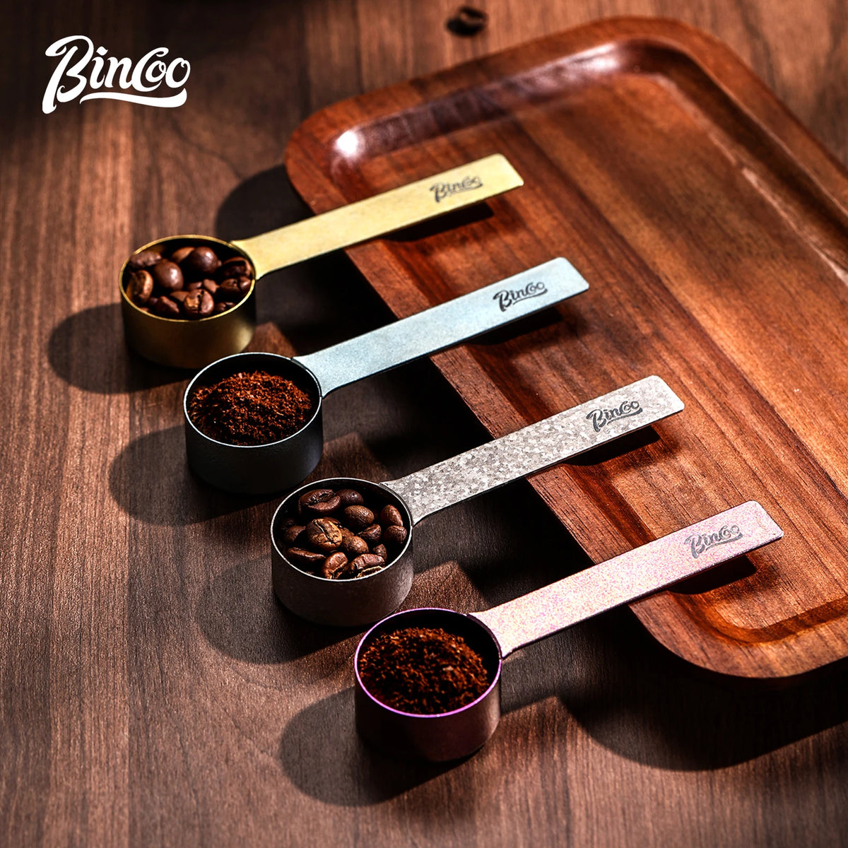 Bincoo Pure Titanium Coffee Scoop & Measuring Spoon Coffee Measuring Scoop Qst