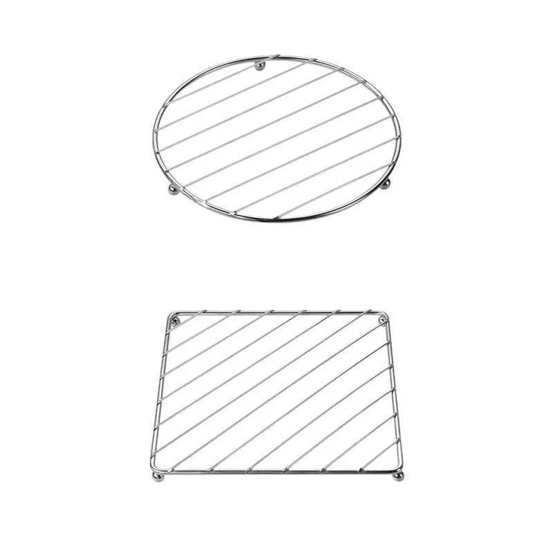Stainless Steel Pot Mat Trivet & Coaster – Heat Insulation Pad Pot Mat Trivet Qme