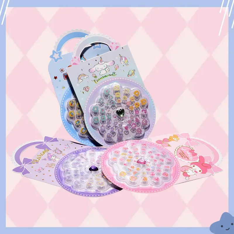 Hello Kitty Kuromi Cartoon Nail Stickers – Cute Decals Nail Sticker Decals Qme