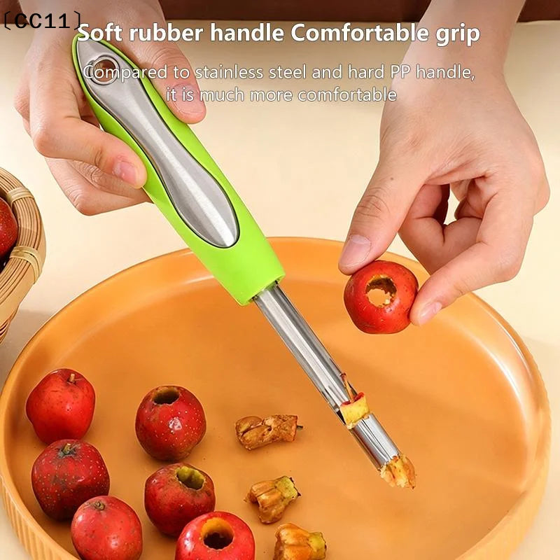 4-Piece Stainless Steel Fruit Pitting & Coring Tool Set Fruit Coring Tool Qme