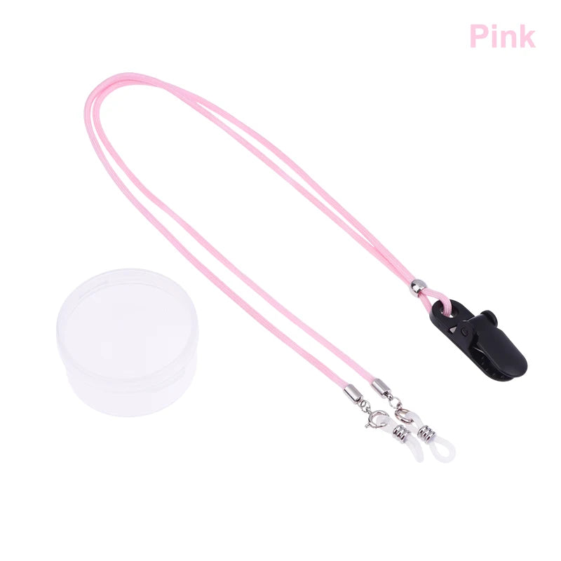 Hearing Aid Clip Holder Anti-Lost Lanyard for Kids & Adults Hearing Aid Accessory Qst Pink