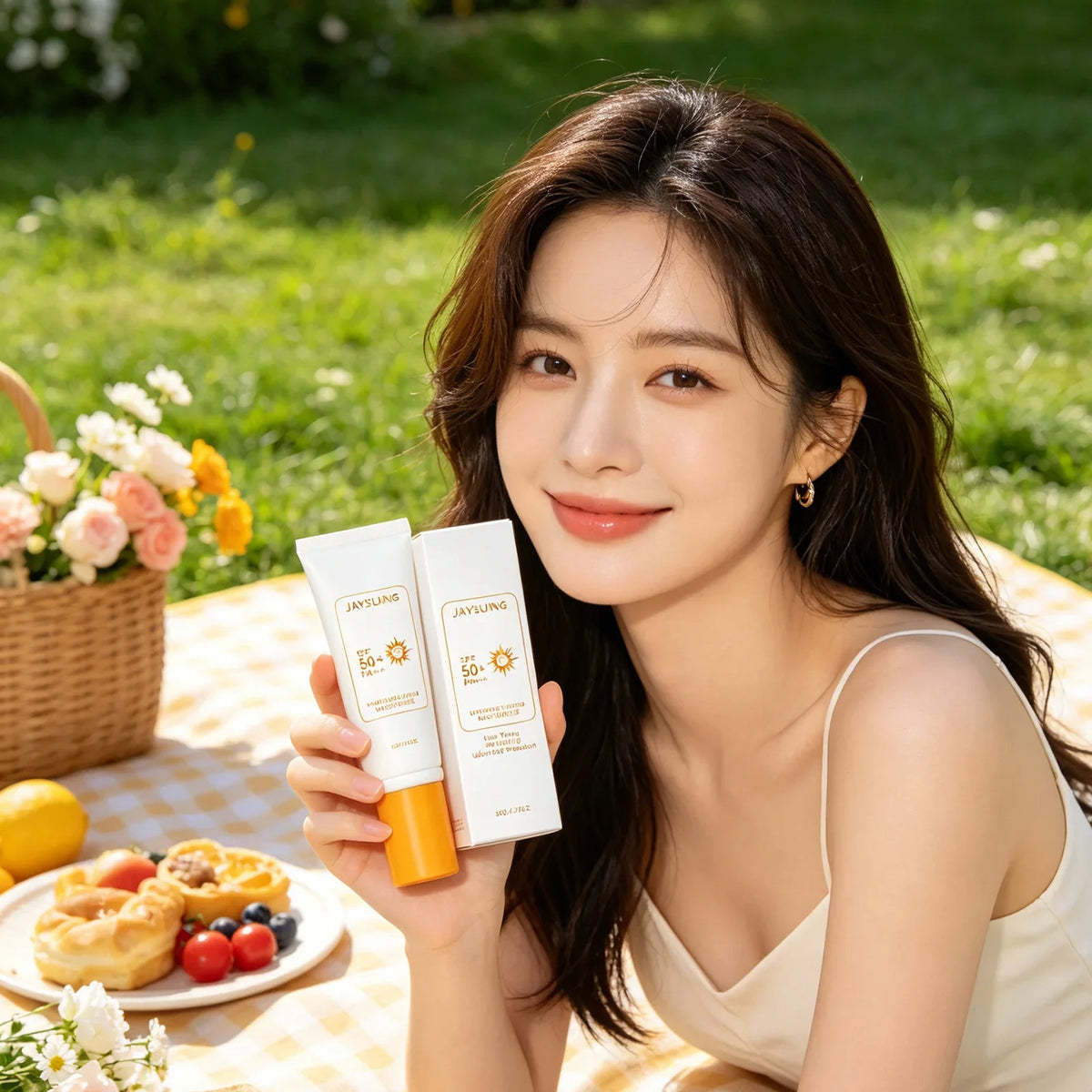 Jaysuing Tinted Sunscreen SPF 50 | Waterproof UV Protection Tinted Sunscreen Qme