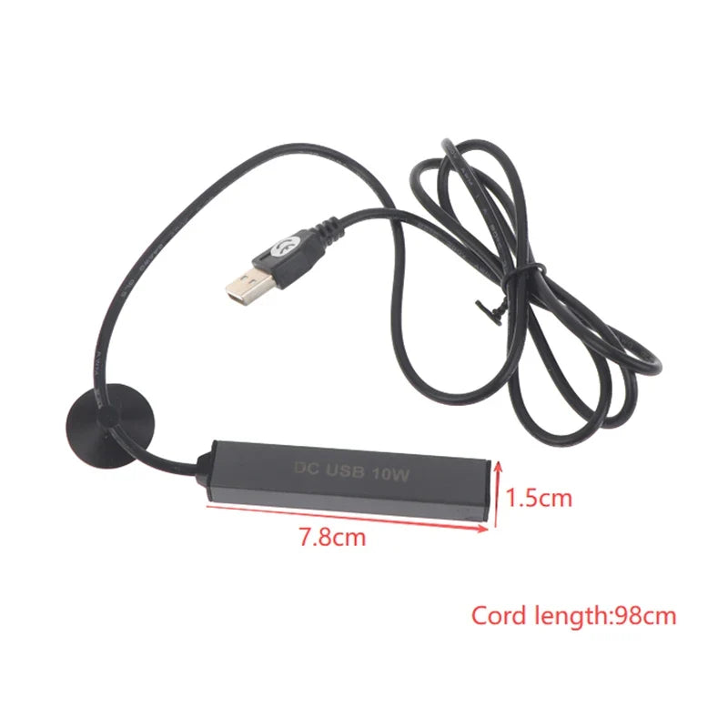 USB Mini Aquarium Heater 5W 10W Thermostat Heating Rod | Fish Tank Aquarium Heater Qme
