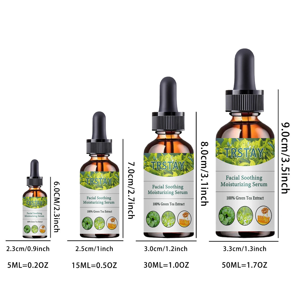 TRSTAY Green Tea Extract Facial Moisturizing Serum | Unisex Facial Serum Qst