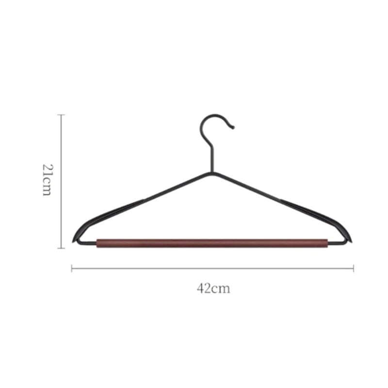 Iron & Beech Suit Hanger – Non-Slip, Rust-Resistant, Dual-Use Suit Hanger Qme