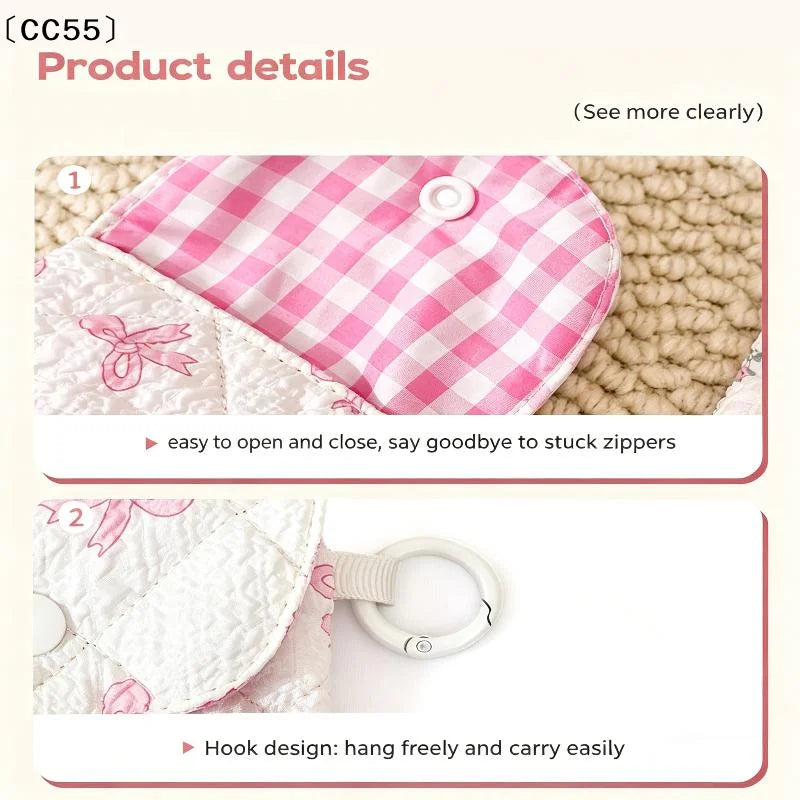 Korean Style Eyeglasses Pouch – Cute Printed Sunglasses Case Eyeglasses Pouch Qst