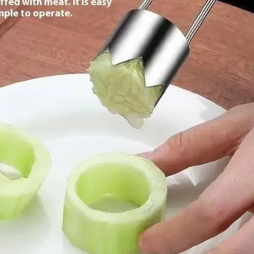 Stainless Steel Fruit Vegetable Corer & Pepper Seed Remover Fruit & Vegetable Corer Qme