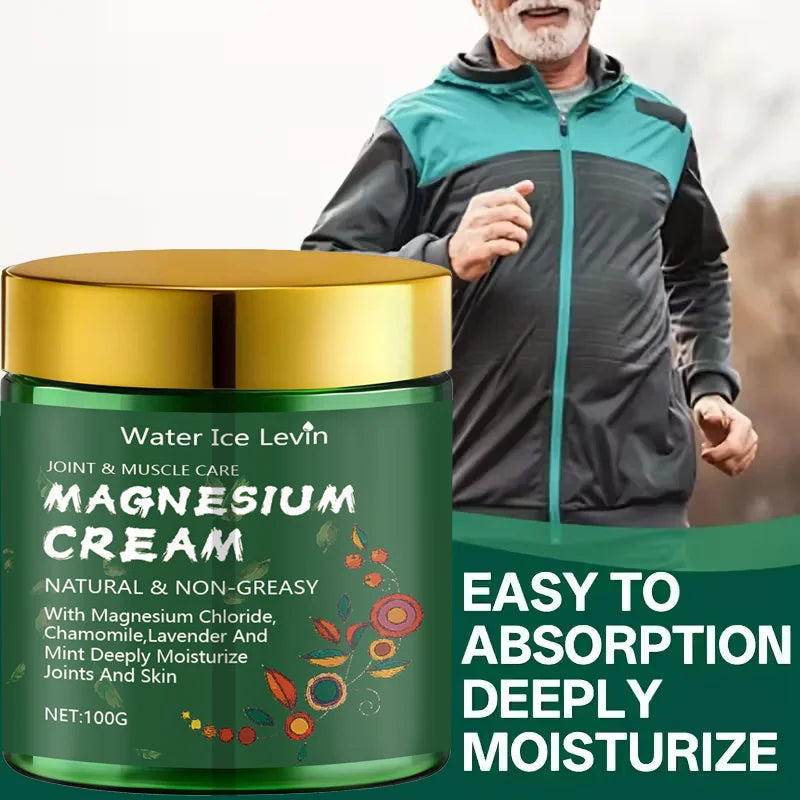 Magnesium Cream with Chamomile & Lavender – Non-Greasy Moisturizer Body Moisturizer Cream Qme