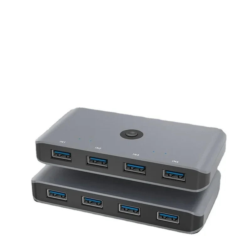 USB 3.0 KVM Switch – Share 4 USB Devices Across 4 Computers KVM USB Switch Qme