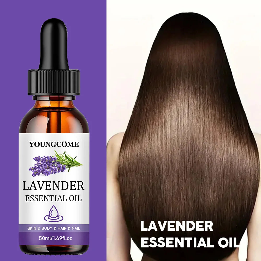 YOUNGCOME Lavender Essential Oil – Skin, Hair & Aromatherapy Lavender Essential Oil Qst