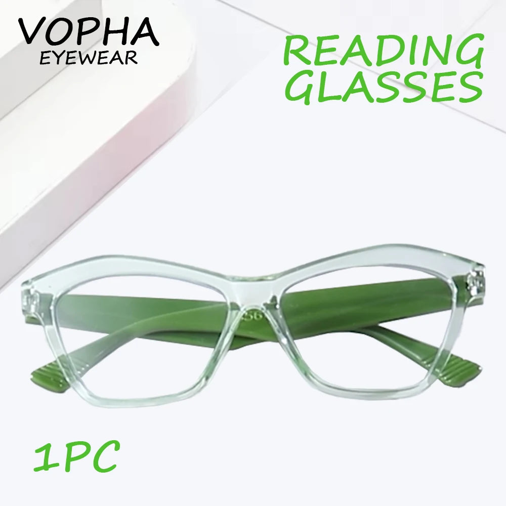 VOPHA Cat Eye Reading Glasses – Lightweight Blue Light Blocking Reading Glasses Qst