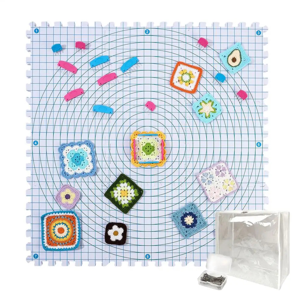 Crochet Blocking Mat – Foam Board for Knitters & Fiber Artists Blocking Mat Qme White China Mainland