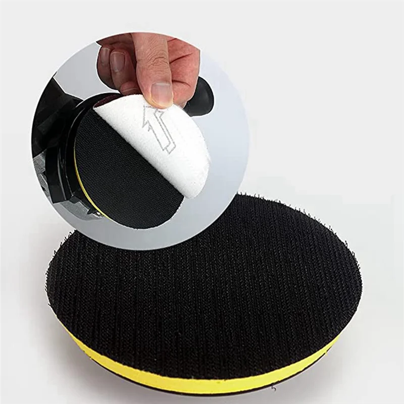 5-Inch Round Manual Sanding Block with Hook & Loop Pad Manual Sanding Block Qme