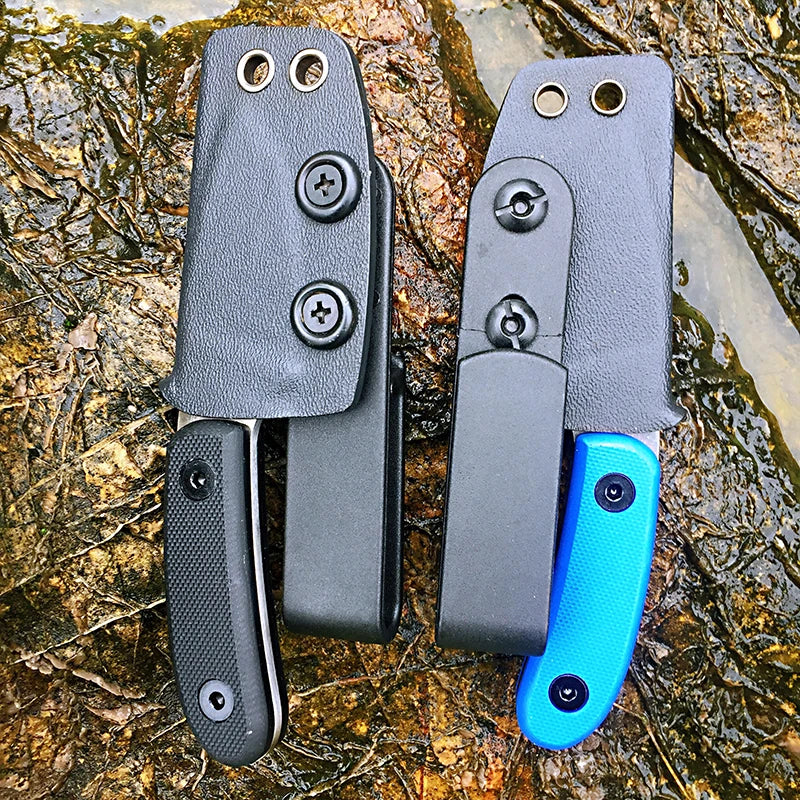 Z.QIAN F015 D2 Steel Fixed Blade Bushcraft Knife – Full Tang Fixed Blade Knife Qst